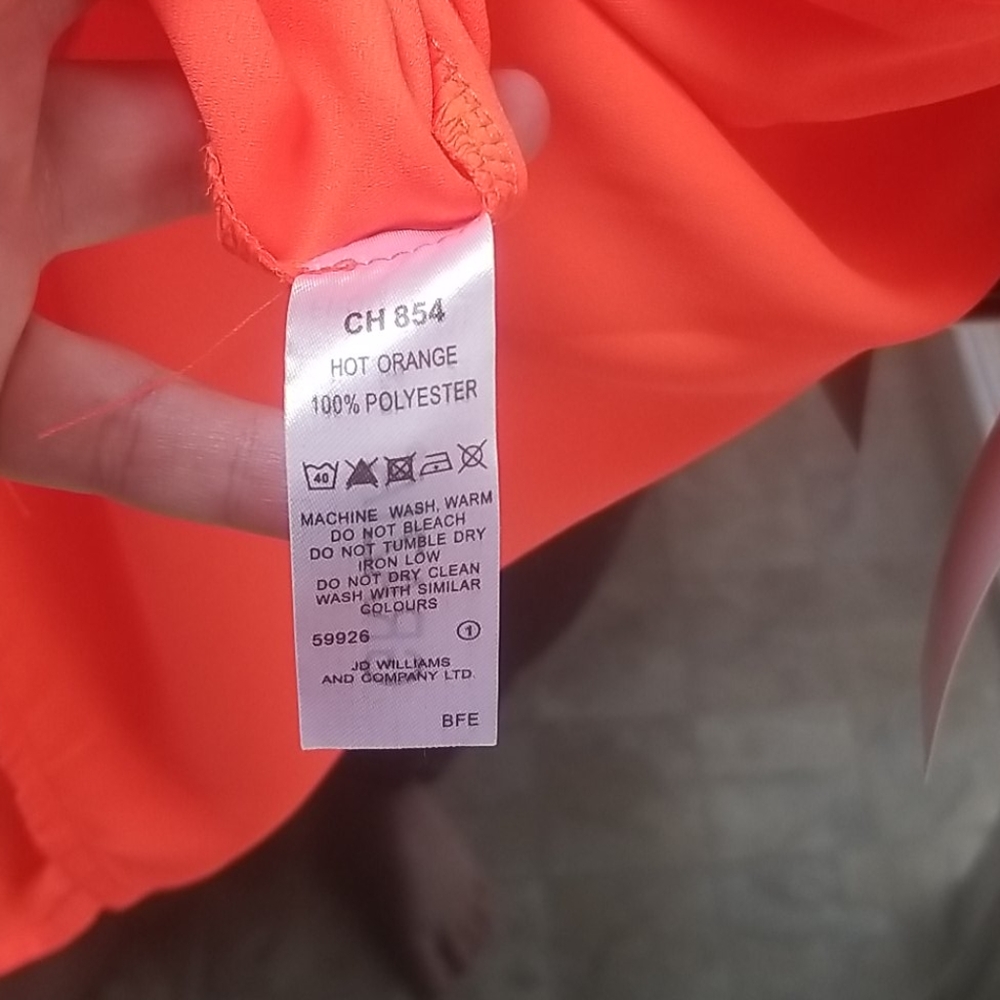 🌲Bright Orange blouse - Picture 5 of 7